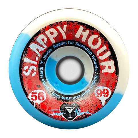 Slappy Hour Jason Adams Wheels (White/Blue)
