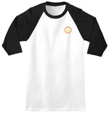 Classic Swirl 3/4 Raglan Tee (Black/White)