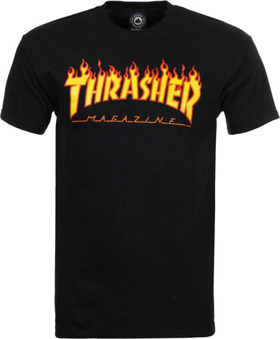 Thrasher Flame Tee (Black)