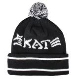 Skate and Destory Bobble Hat - Black/White