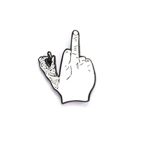 Up Yours Pin (White)